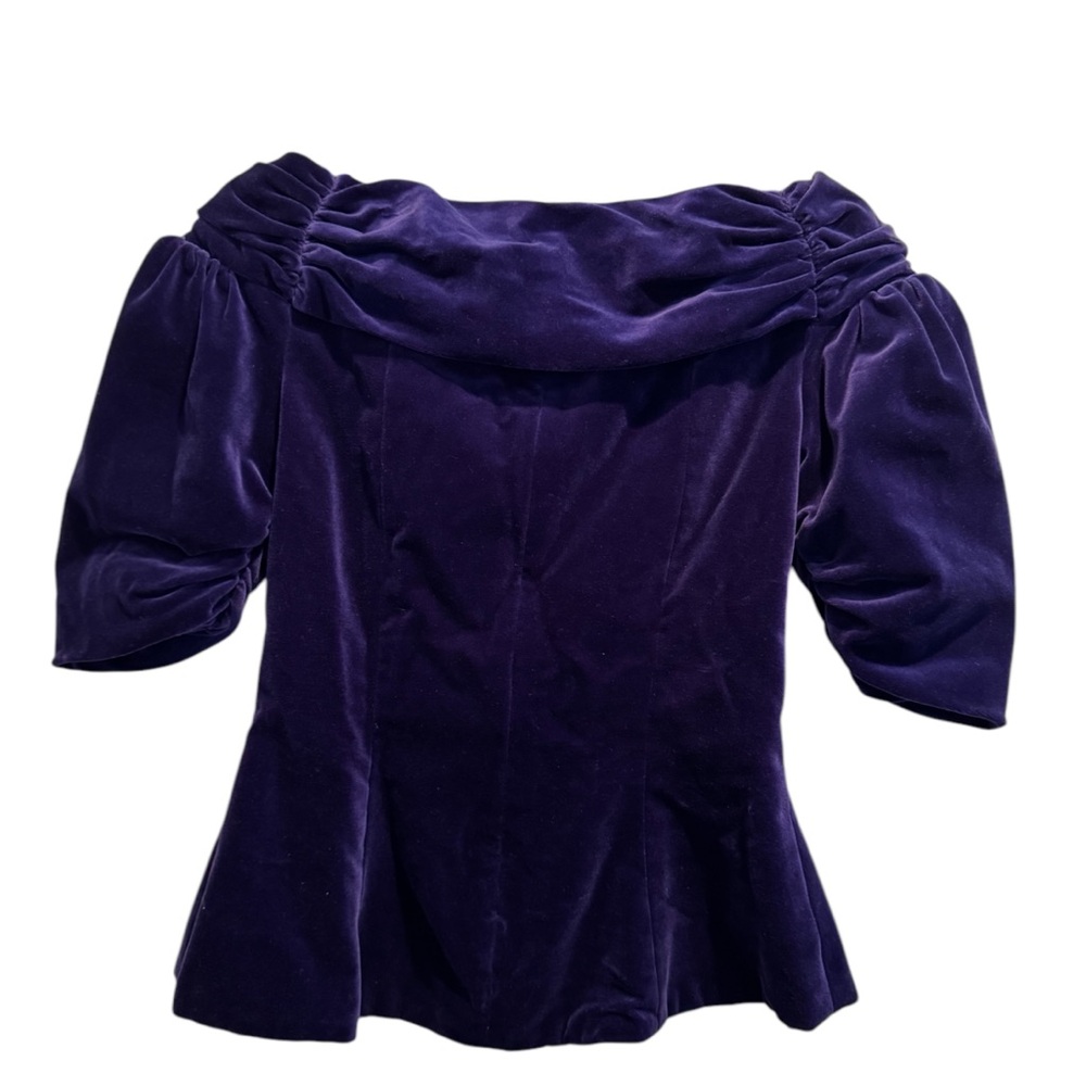 Vintage Watters Velvet Off The Shoulder - Picture 10 of 13